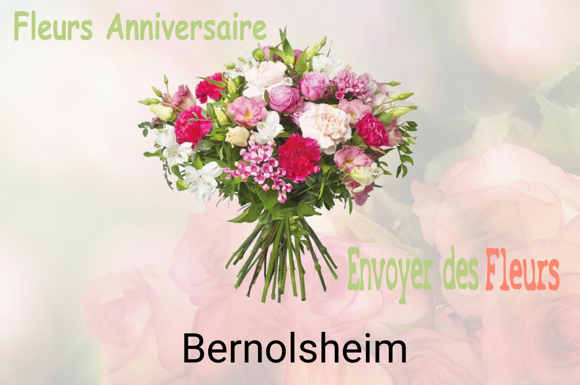Bouquet de fleurs d’anniversaire livré à Bernolsheim