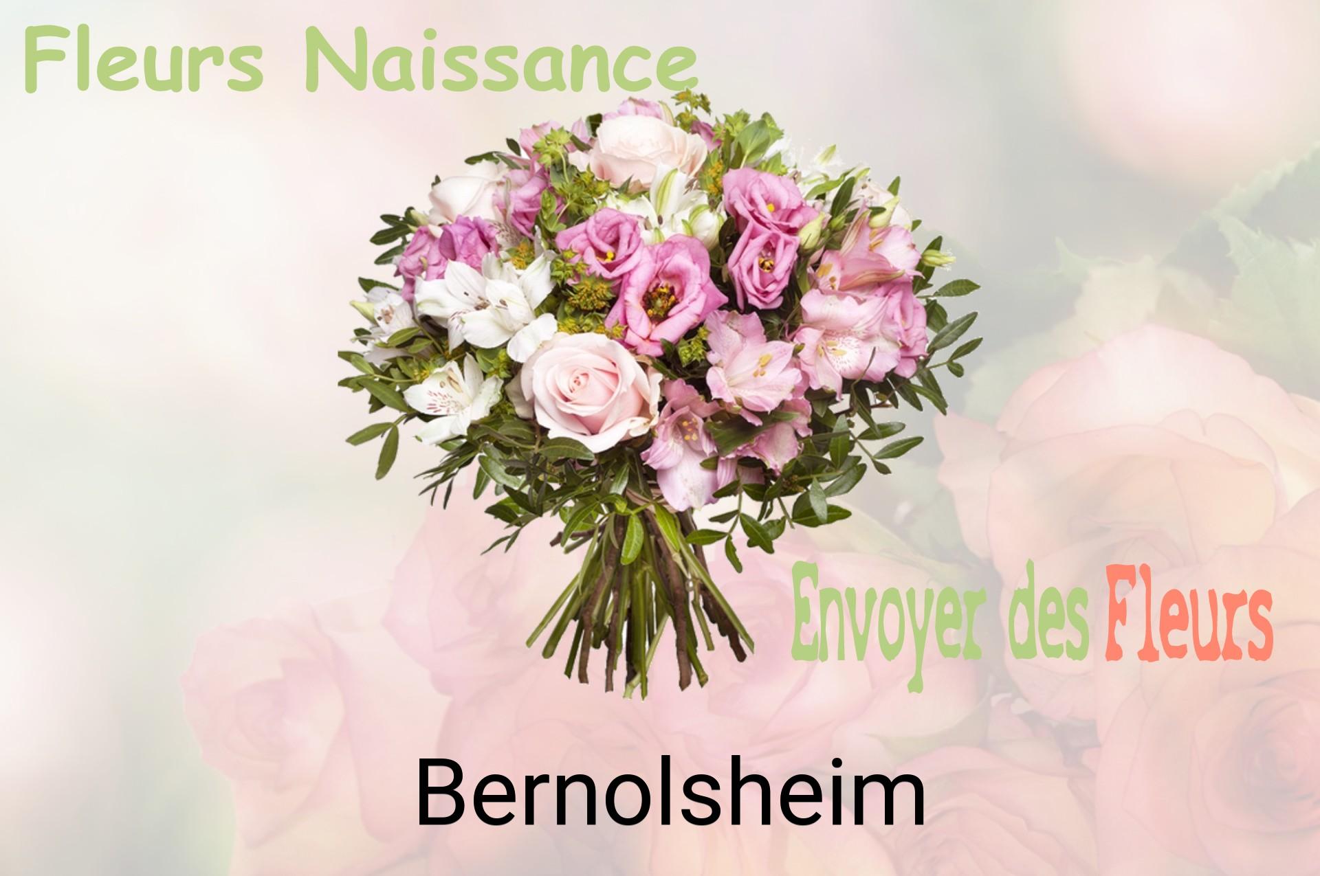 Bouquet de fleurs de naissance livré à Bernolsheim
