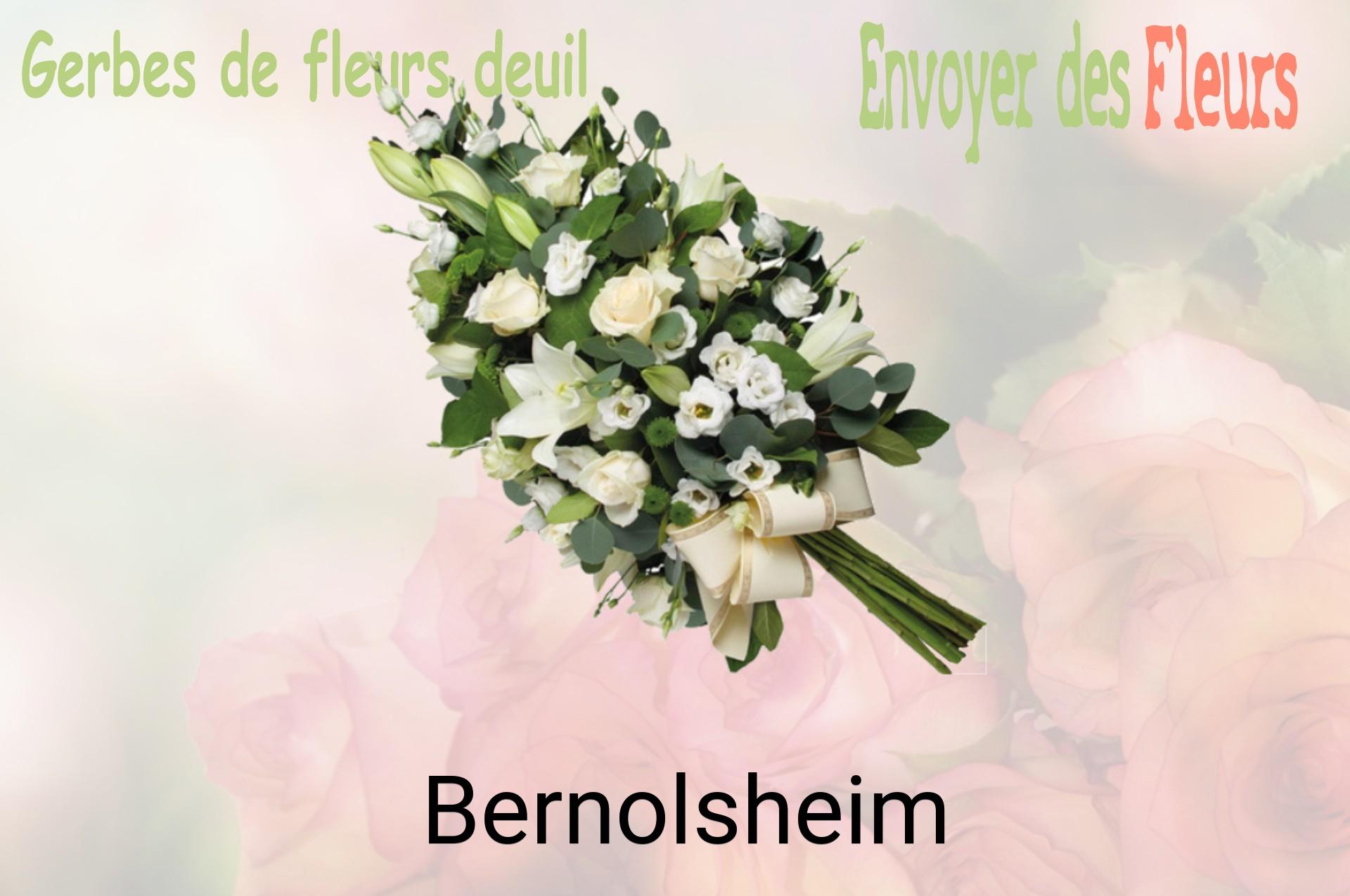Gerbe de fleurs de deuil livrée à Bernolsheim